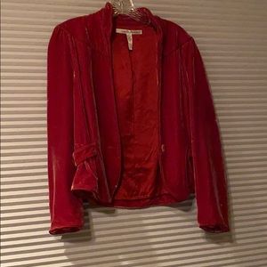 Diane von Furstenberg red jacket
